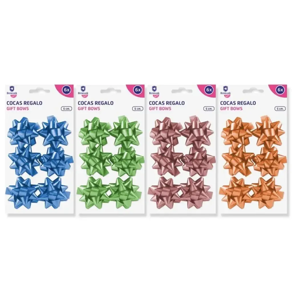 
SET 6 COCAS 5 CM METALIZADAS 