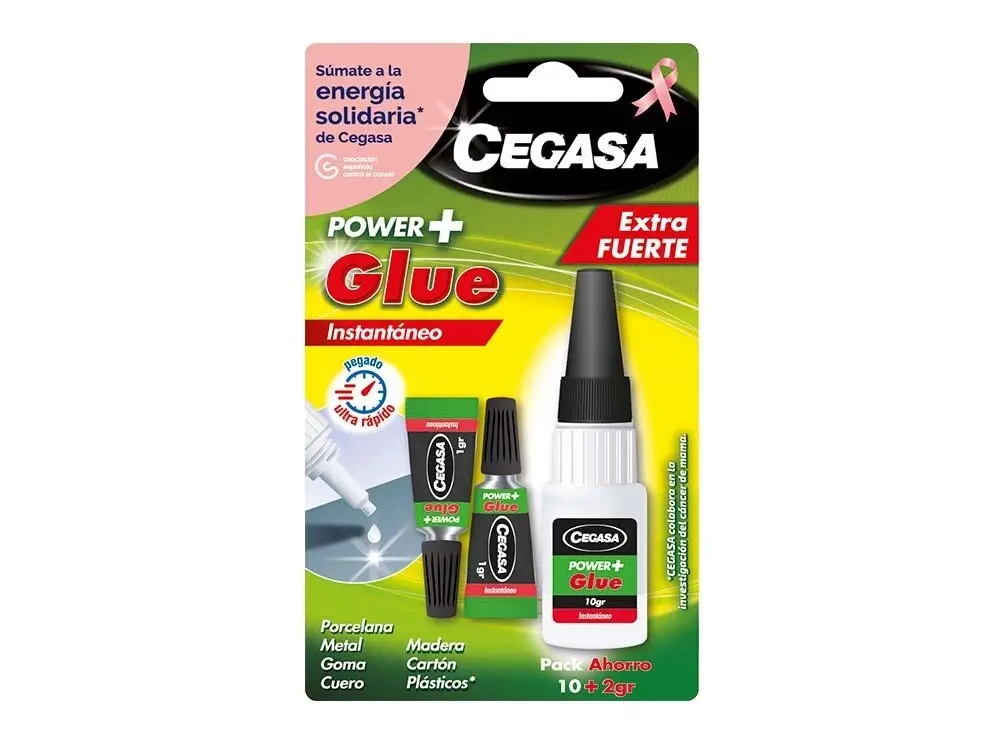 ADHESIVO INSTANTANEO CEGASA POWER GLUE 10+1+1 GR
