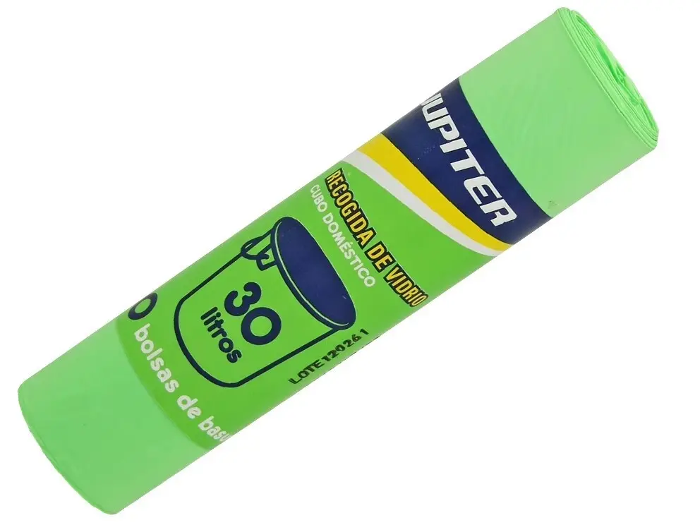 BOLSA BASURA JUPITER VERDE 10UX30L