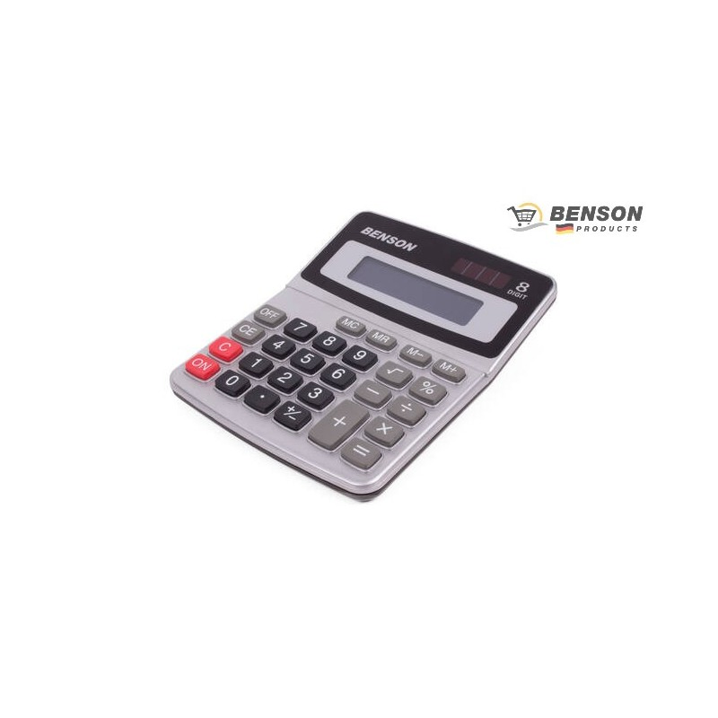 CALCULADORA SOLAR Y PILAS 8 DIGITOS BENSON