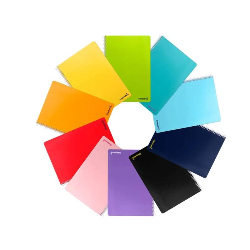 CUADERNO ESPIRAL LIDERPAPEL FOLIO SMART TAPA BLANDA 4X4