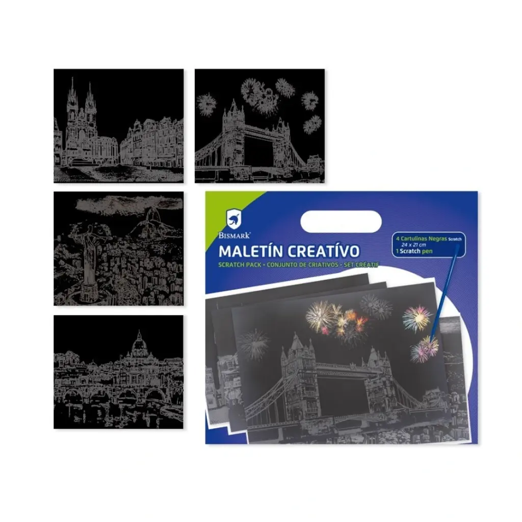 MALETÍN CREATIVO SCRATCH CIUDADES