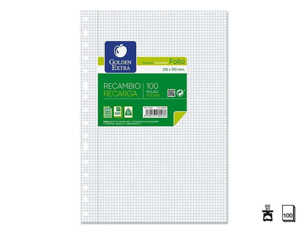 RECAMBIO Fº 100H CUADROS MULTITALADRO