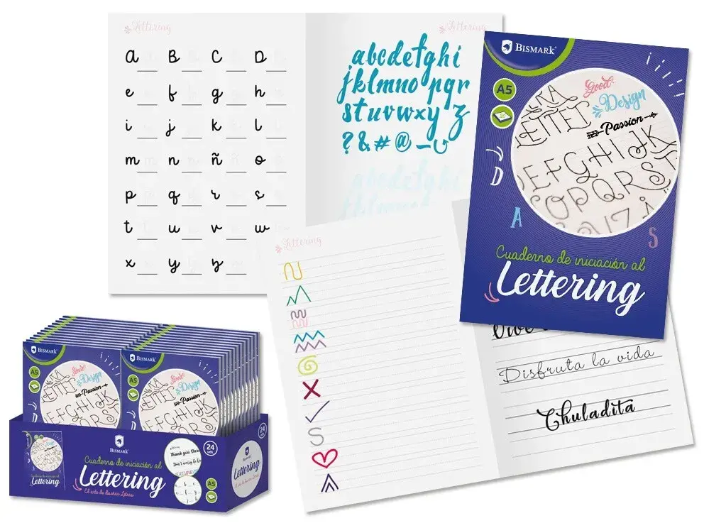 CUADERNO LETTERING INICIACIÓN A5 20 HOJAS