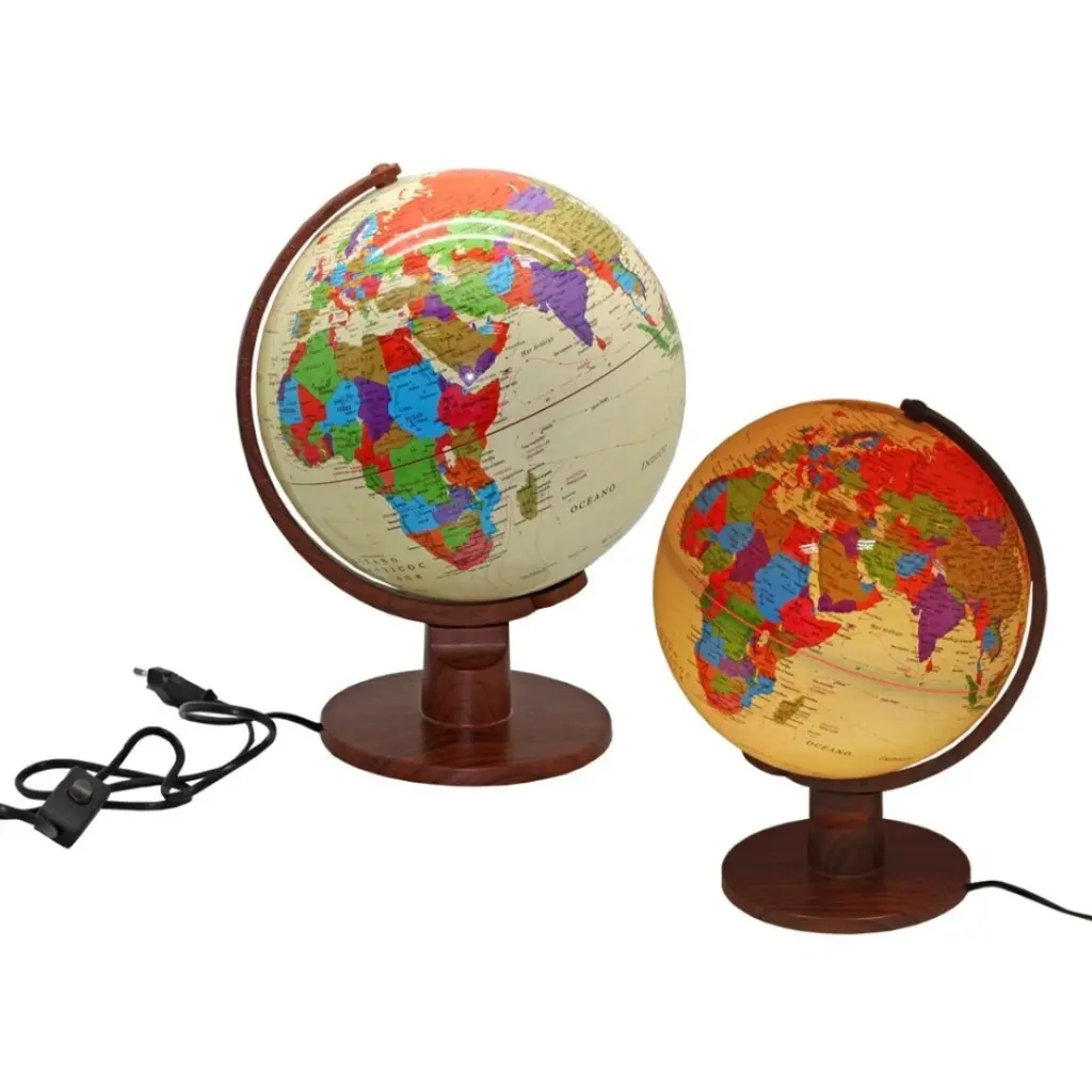  ESFERA 25 CM MARCO POLO C/LUZ   - globo terraqueo