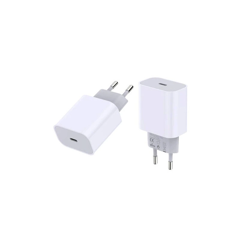 CARGADOR ENCHUFE USB TIPO-C 20W BLANCO