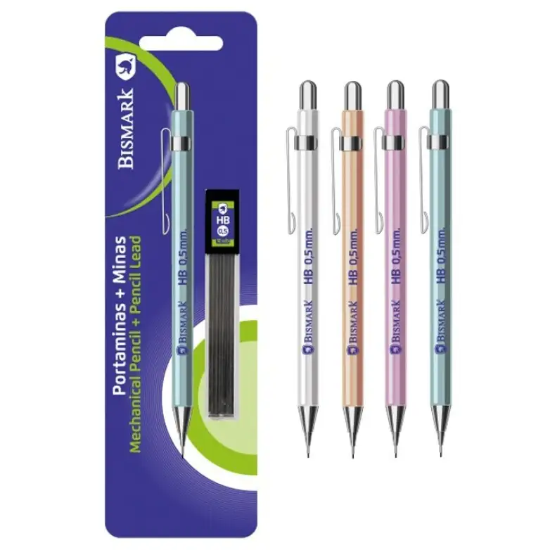 PORTAMINAS METALICOS con minas 0.5 mm - BISMARK -
