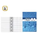 CUADERNO MUSICA Y LETRA con cuadricula A5 - golden -