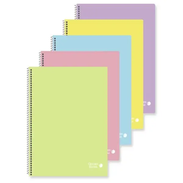 CUADERNO BASIC PASTEL T.P. A4 .80 H. 90GRS.CUAD.P5 - GOLDEN -