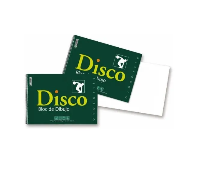 BLOC DIBUJO ESPIRAL DISCO LISO 20 HOJAS 130GRS. - ZORRILLA -