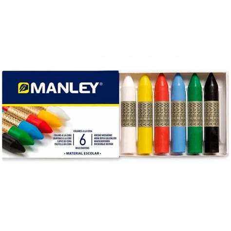 ESTUCHE DE CERAS COLORES SURTIDOS - MANLEY -