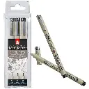 ROTULADORES PERMANENTES PIGMA MICRON FINELINER ESTUCHE DE 3 NEGRO - TALENS SAKURA -