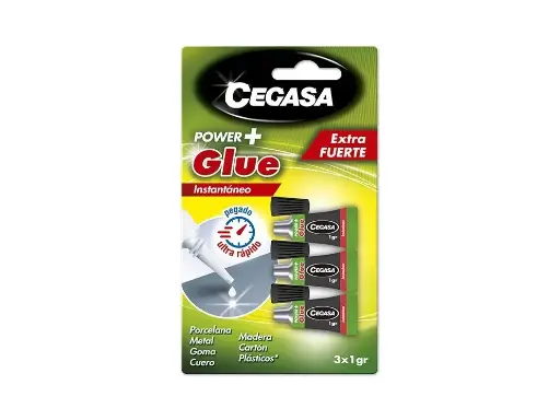 [329963] ADHESIVO INSTANTANEO CEGASA POWER GLUE 3X1 GR