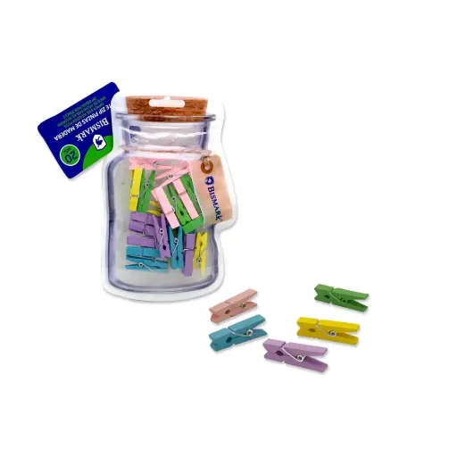 [330118] BOTE PINZAS DE MADERA 20 UND BISMARK