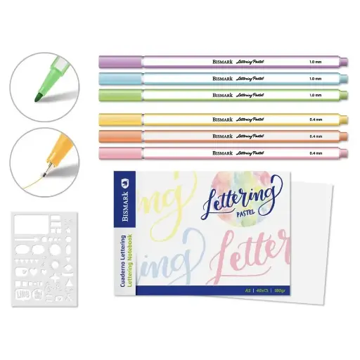 [331091] CUADERNO DE LETTERING PASTEL A5+ 6 Rotul + Planner