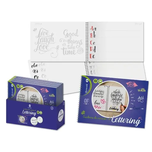[328440] CUADERNO LETTERING A4 -32 HOJAS CON ESPIRAL
