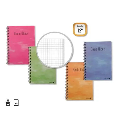 [318377] GOLDEN CUADERNO T.N. 12 º 80 H. NATURAL CUADROS