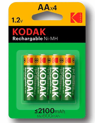 [30955110] PILA AA (PACK 4) KODAK RECARGABLE 2100MAH LR6 1.2V