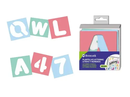 [330113] PLANTILLAS PP PARA LETTERING - LETRAS Y NUMEROS
