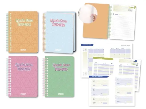 [333359] AGENDA ESCOLAR PASTEL 8º D/P CAS 25-26T PP