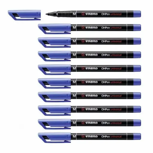[4006381115438] STABILO PERMANENTE AZUL M