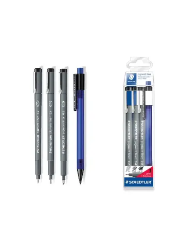 [308 S1WP3] PACK X3 Y PORTAMINAS 0,5 ROTULADOR CALIBRADO (0,8 0,4 0,2) 