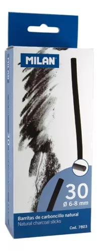 [7803] BARRAS DE CARBONCILLO NATURAL 6-8 MM MILAN 