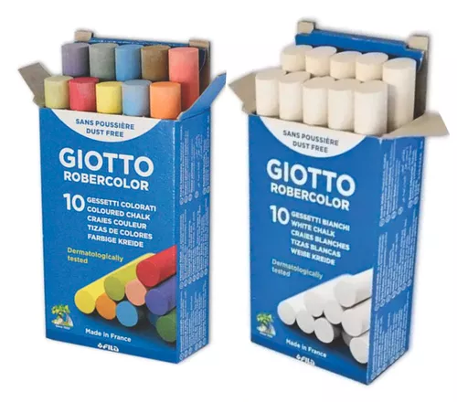 [F5387 00] TIZA BLANCA X10 GIOTTO 