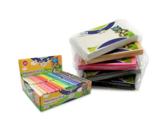 [324125]  PLASTILINA BARRA 50 GRS COLORES BASICOS 