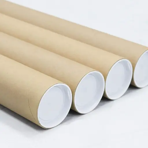 TUBO DE CARTÓN PARA ENVÍO CON TAPONES DE PLÁSTICO FAIBO