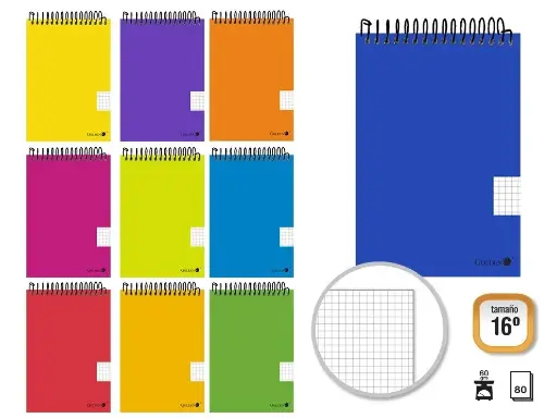 [328535] CUADERNO tapa polipropileno. 16º 80 hojas. apaisado - GOLDEN -