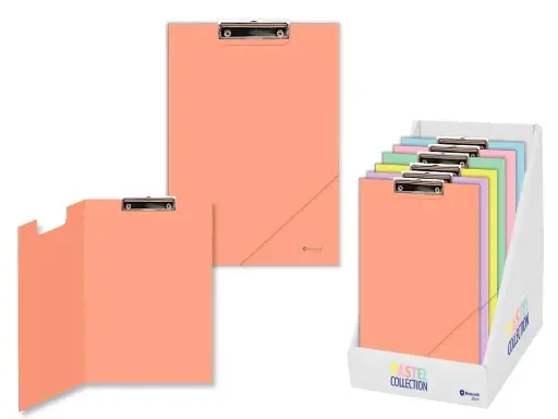 [327716] CARPETA PINZA A4 CON TAPA , COLORES PASTEL