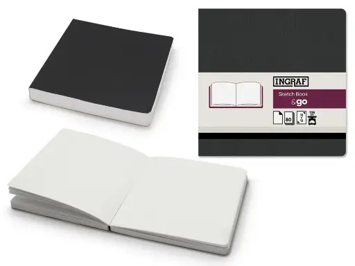 [329110] INGRAF & GO SKETCH BOOK 12X12 .80 HOJAS