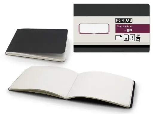 [329112] INGRAF & GO ART COLLECTION SKETCH ALBUM 14 X 9-36H