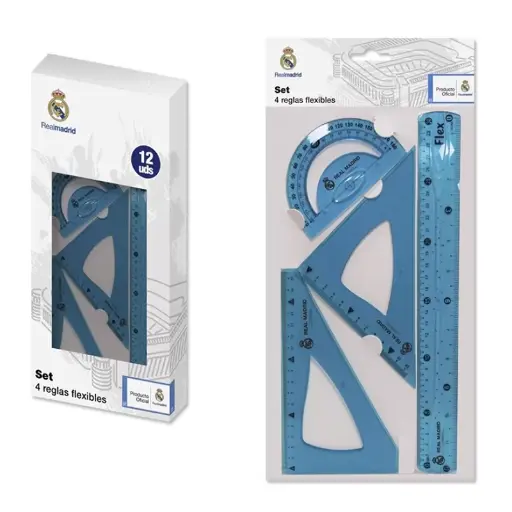 [328450] REAL MADRID SET 4 REGLAS FLEXIBLES