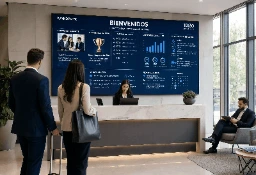 Cartelería digital en oficinas
