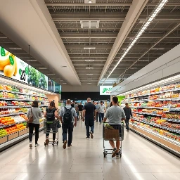 Cartelería digital en supermercados