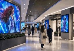 Cartelería digital en centros comerciales