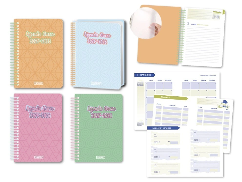 AGENDA ESCOLAR PASTEL 8º D/P CAS 25-26T PP