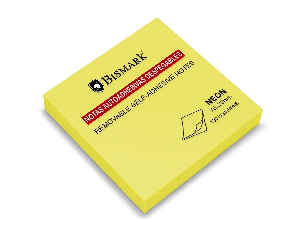 NOTAS ADHESIVAS NEON BISMARK