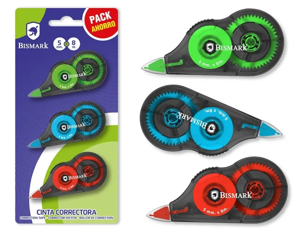 CINTA CORRECTORA 8 M. PACK AHORRO 3 UDS