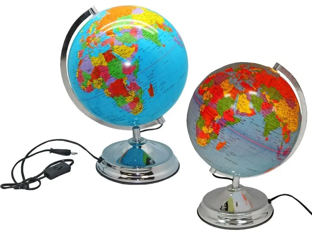  ESFERA 25 CM CON LUZ, GLOBO TERRAQUEO