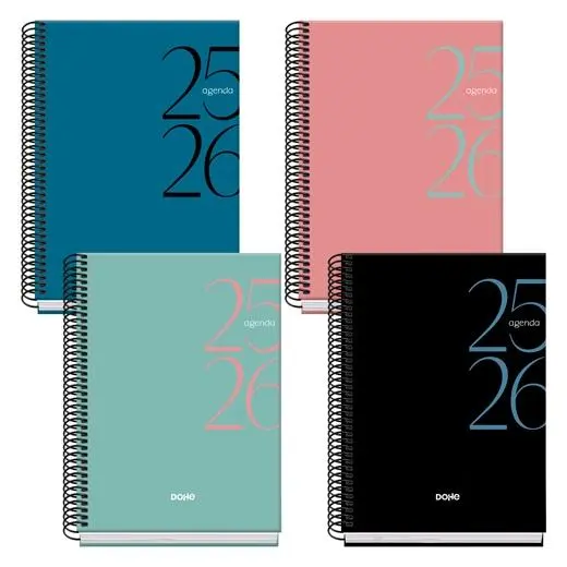 AGENDA ESCOLAR SYSTEM A5 ESPIRAL SV  2025-2026 - DOHE -