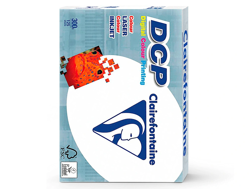PAPEL FOTOCOPIADORA CLAIREFONTAINE DIN A4 300gr paquete 125 hojas - DCP - 