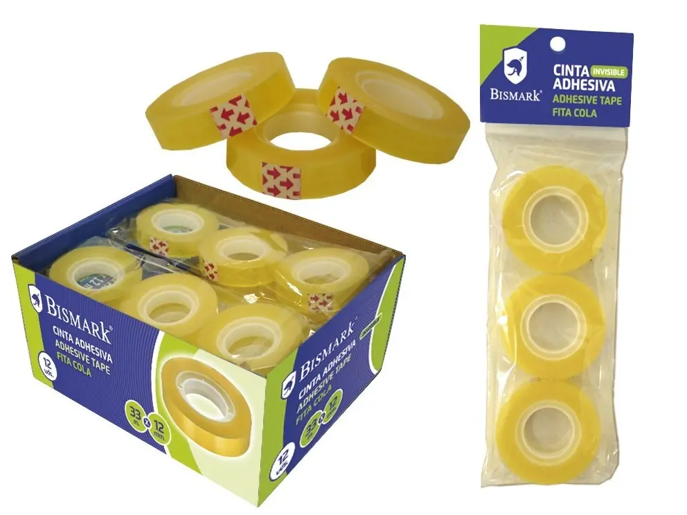 CINTA ADHESIVA 33X12 mm.3 unidades