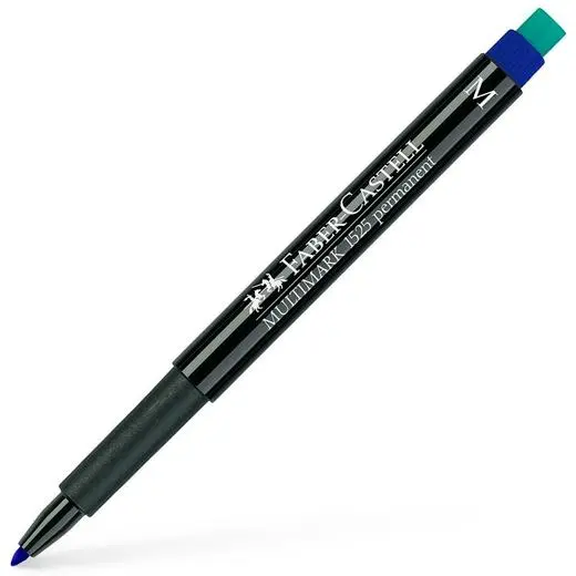 ROTULADOR PERMANENTE MULTIFUNCIONAL MULTIMARK M CON GOMA INTEGRADA - FABER CASTELL -