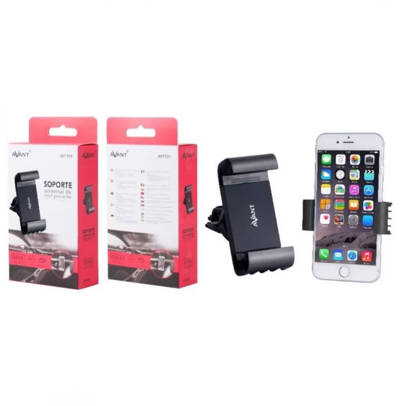  SOPORTE REJILLA VENTILADOR COCHE 360 GRADOS UNIVERSAL PARA SMARTPHONE AVANT 