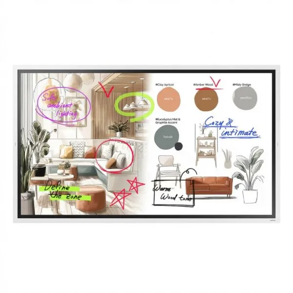 [LH55WMFWBGCXEN] Pantalla interactiva Samsung Flip WM55FX WMFX Series - LCD con retroiluminación LED - 4K - (55" pulgadas)